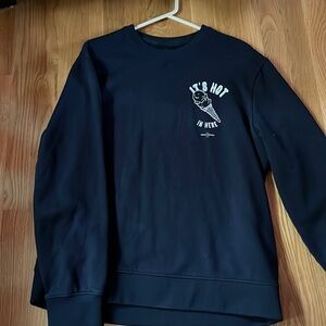 Size Large Armani Exchange Navy Crewneck